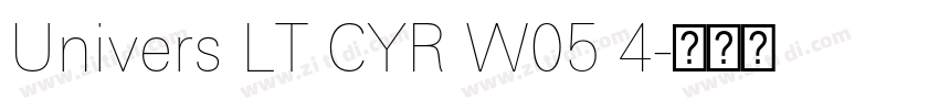 Univers LT CYR W05 4字体转换 Univers LT CYR W05 4字体转换